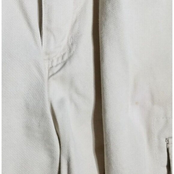 Cargo Shorts Emergency Exit Cotton Stone Color Flat Front Pockets Men's 34 NWT - Picture 2 of 13